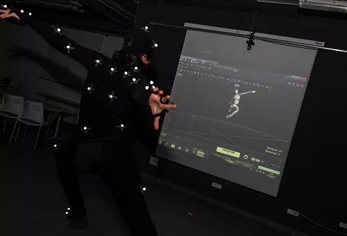 Dancing in real time mocap